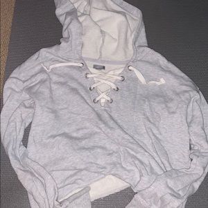 aerie cropped hoodie